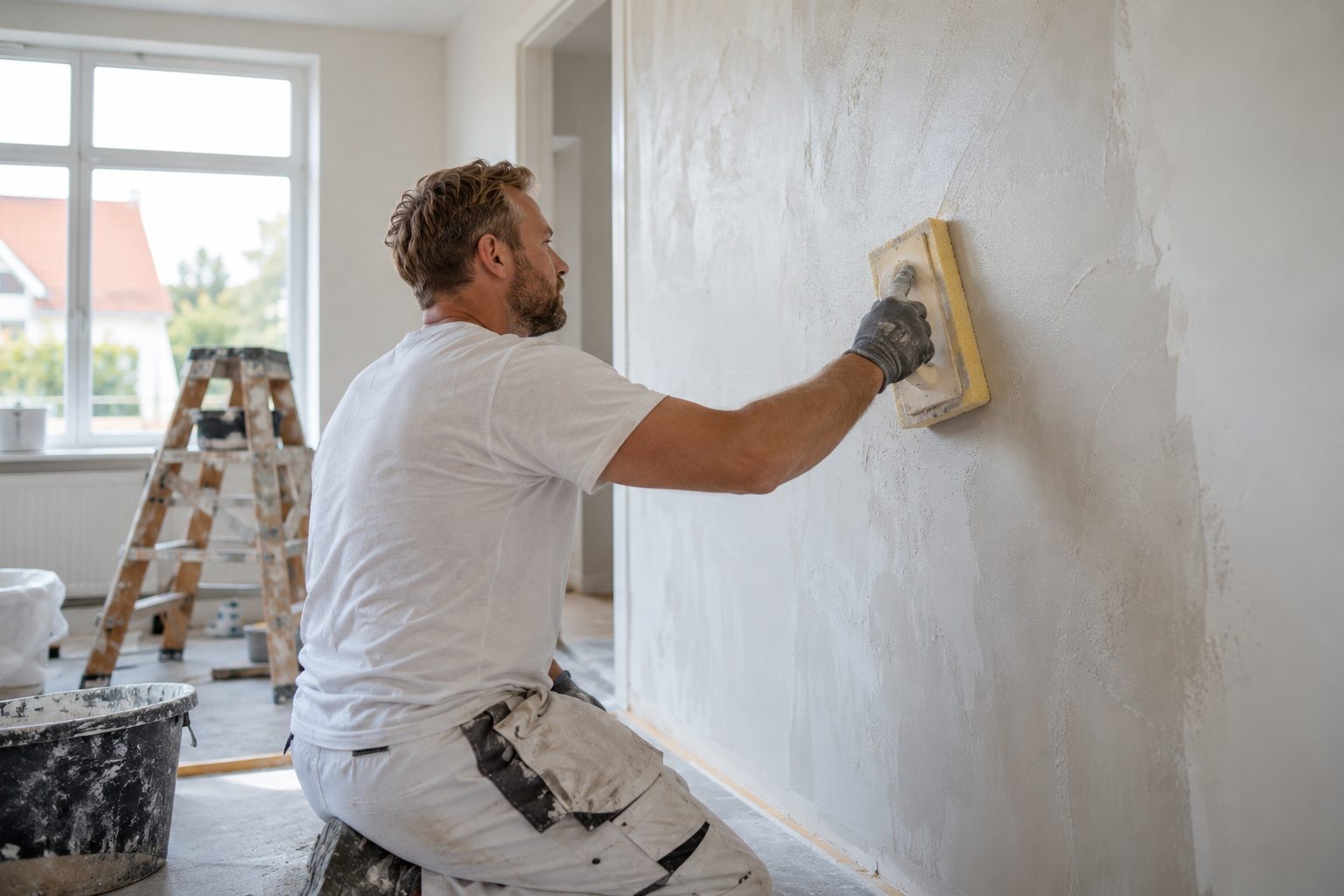 AI-genereret illustration af filtsning af vægge